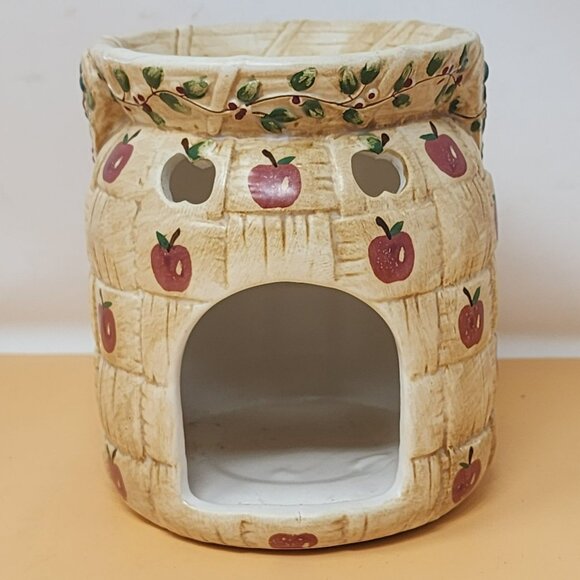 Yankee Candle Ceramic Apple Basket-Style Wax Warmer Stand - Picture 3 of 9